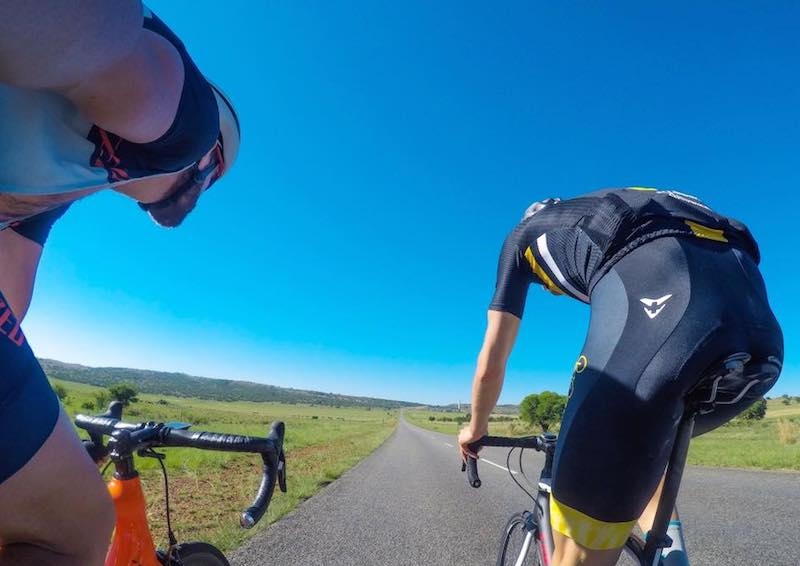Open roads, cycling the back roads with mates