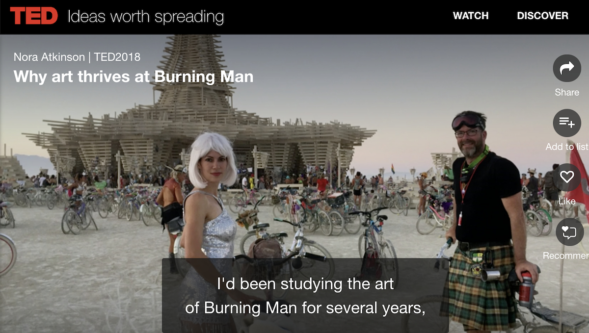 TED Talk Tuesday #113: Why art thrives at burning man