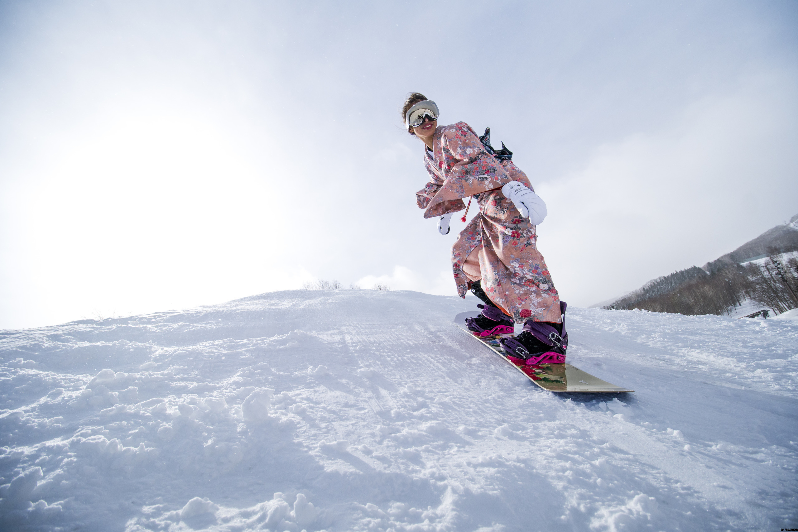 Snowboarding in Japan