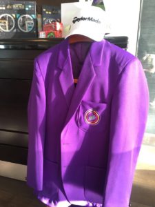 The infamous Purple Masters jacket.